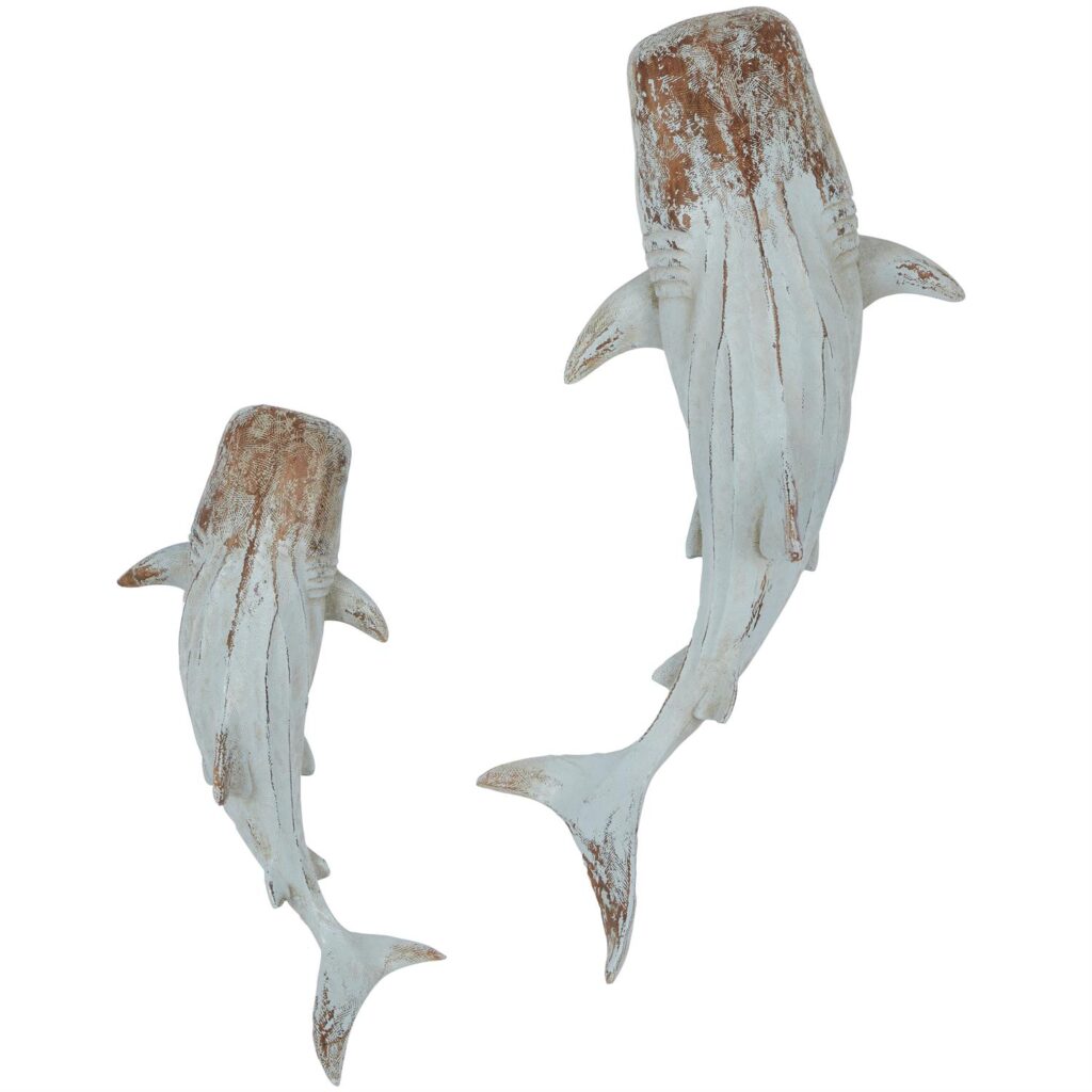 22480 Jgo 2 tiburones resina para pared