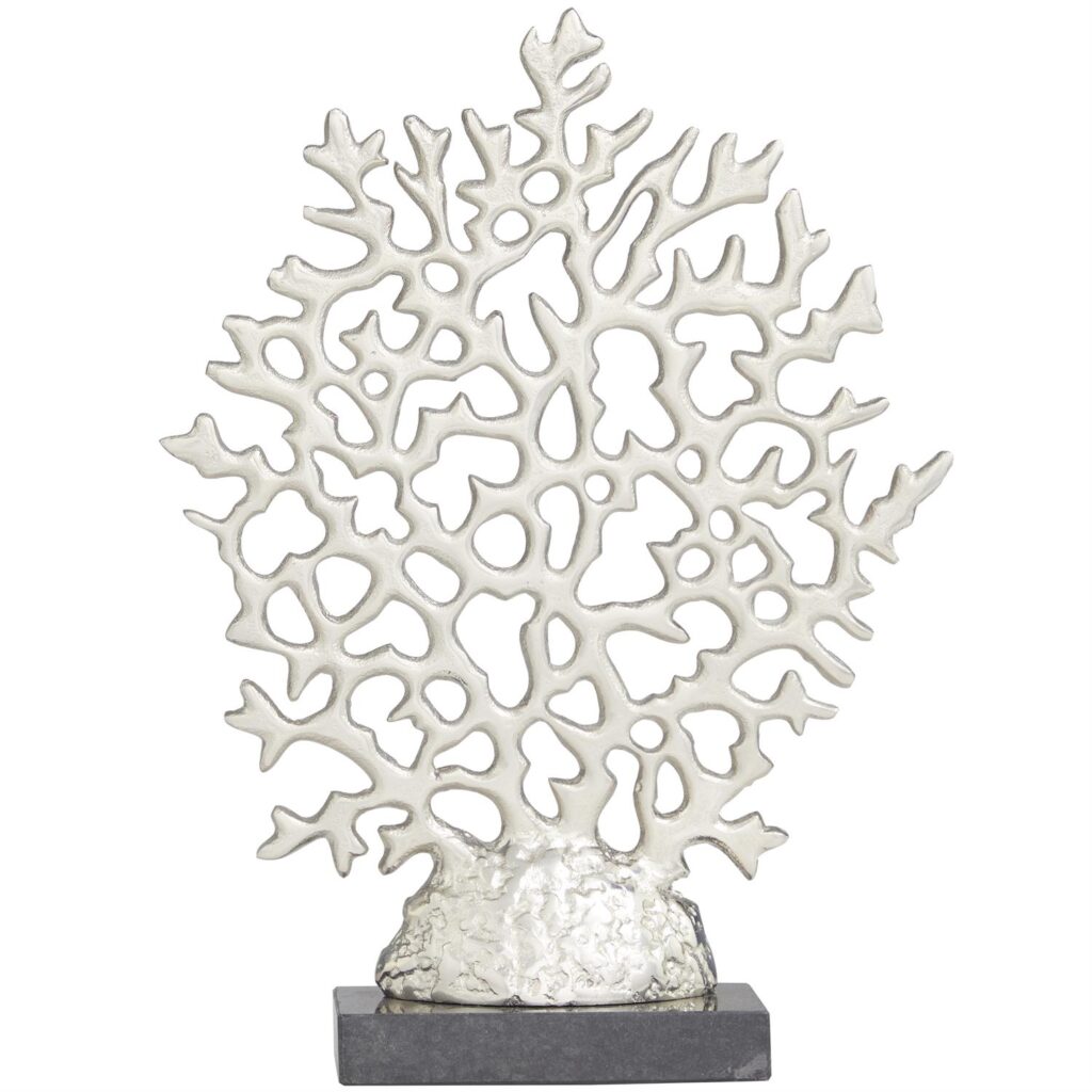 31825 Coral cromada en base negro metal.