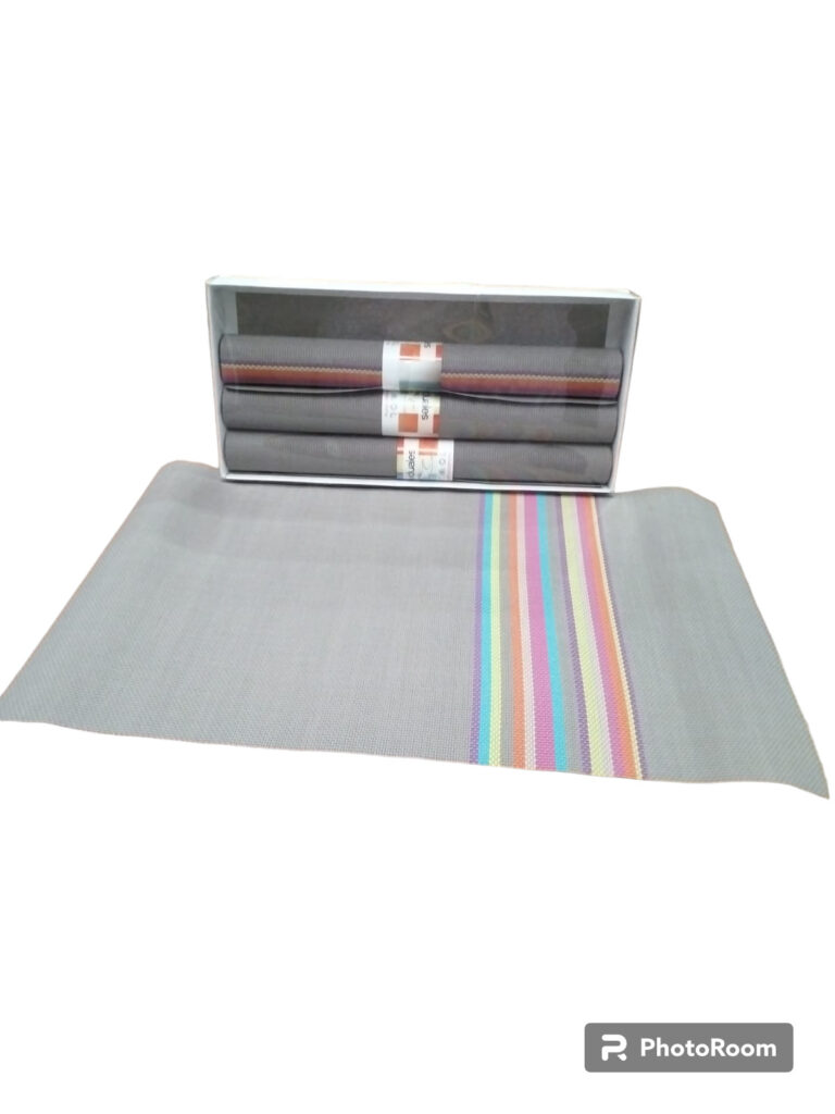 78633 Jgo 4 Gris mantel individuales