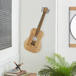 61478 Guitarra decorativa para  pared madera