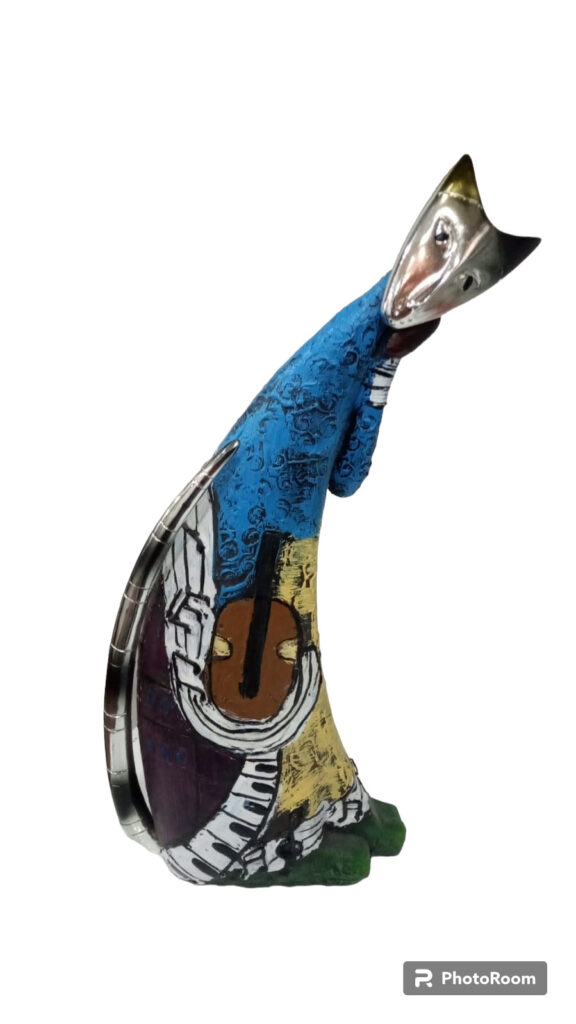 69754 Gato sentado resina