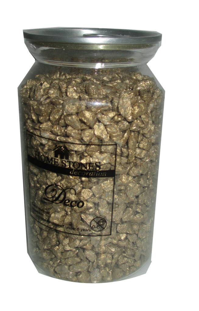 83477 botella oro/piedras
