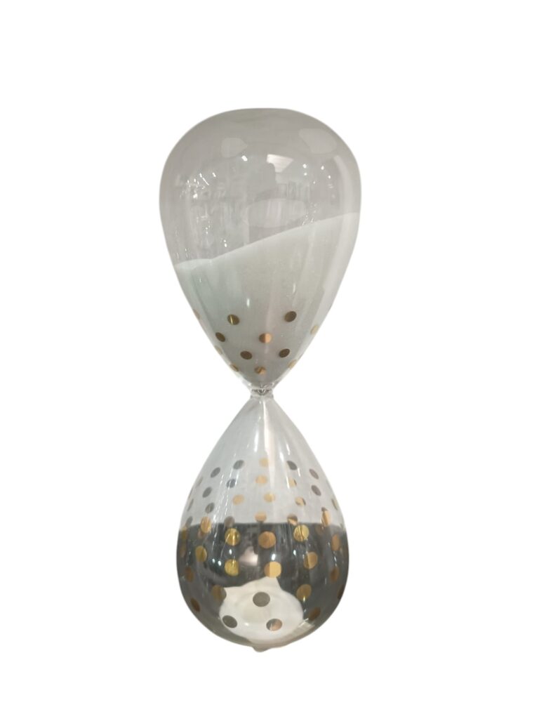 82807 Reloj de arena grabado puntos.