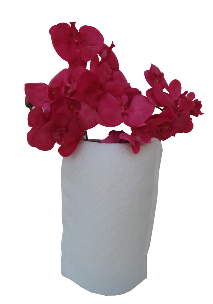 83392 Florero grabado grande de cerámica