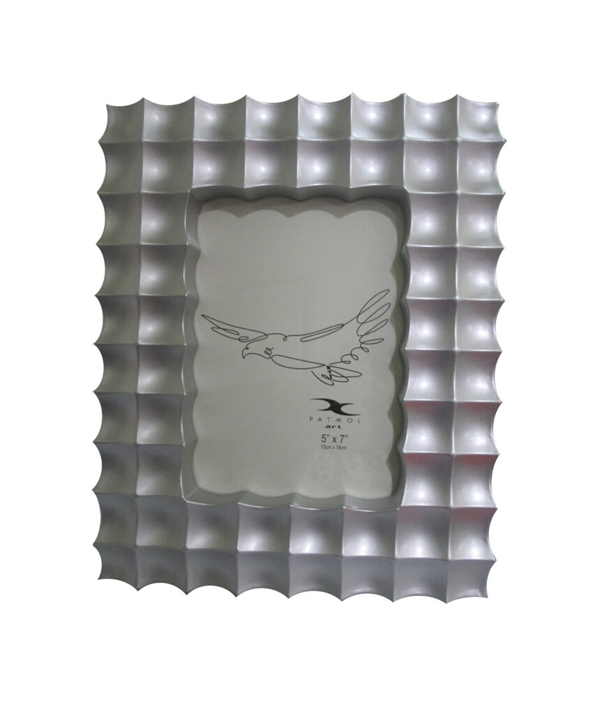 94428 Porta retratos plata cuadros pvc foto 5"x7"