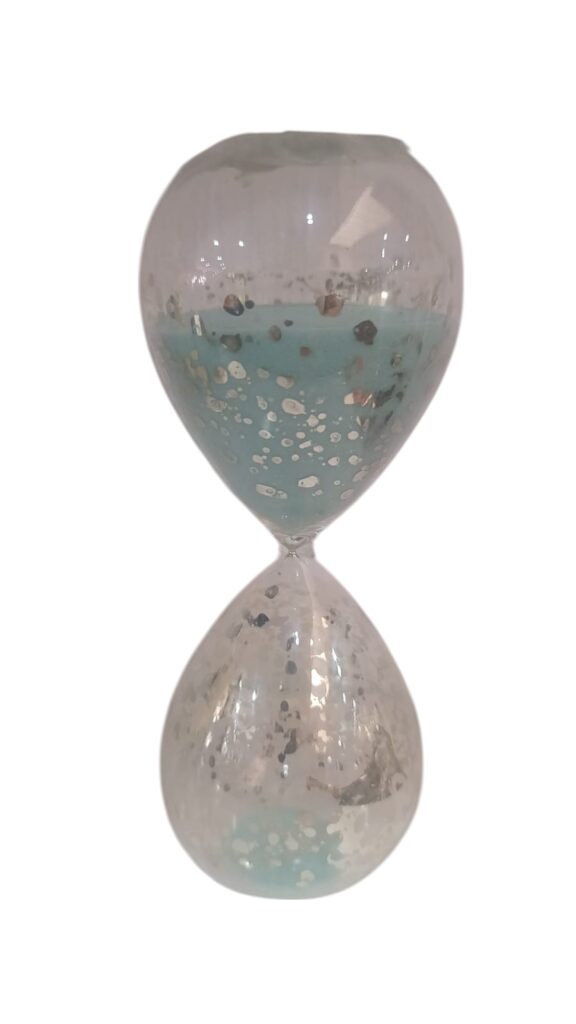 83279 Reloj arena color azul cristal grabado
